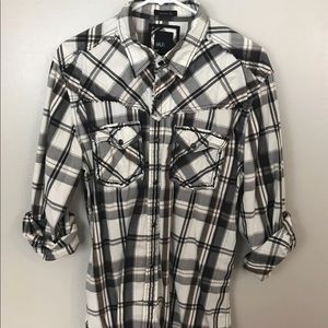 Men’s BKE Plaid Long Sleeve Sz Large